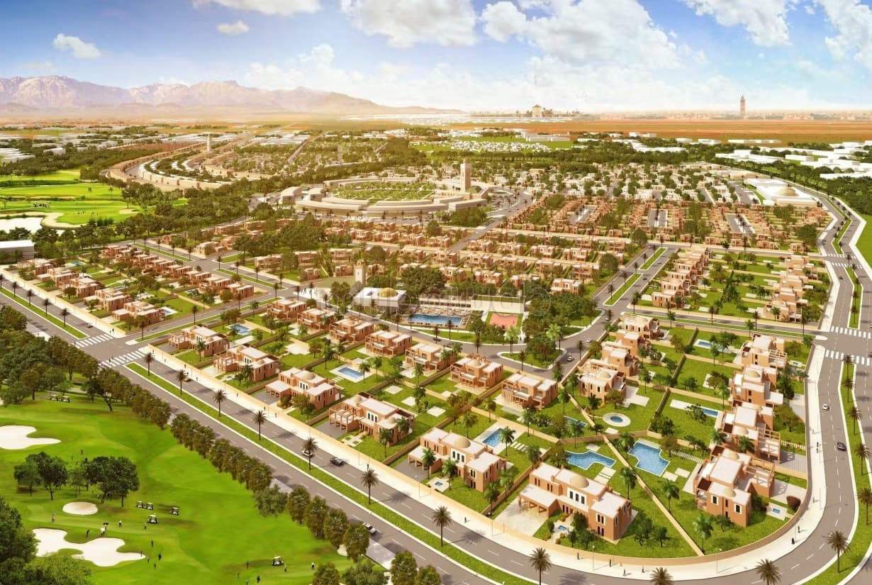 À VENDRE: lot de villa prestige sur route Amzmiz