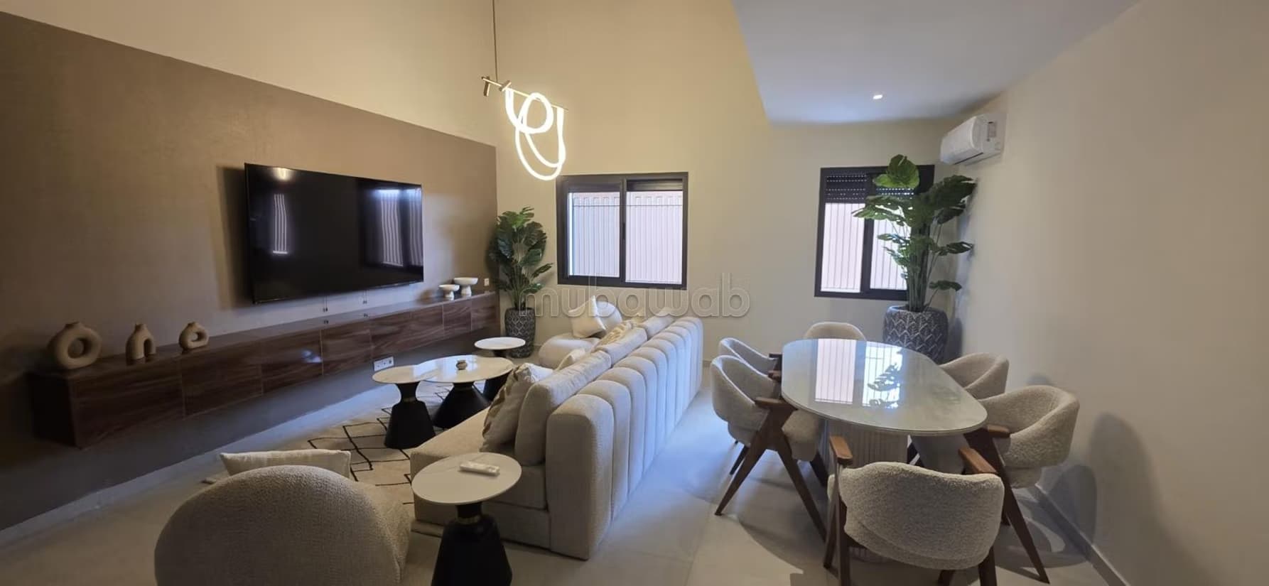 Duplex meublé avec piscine à Guéliz