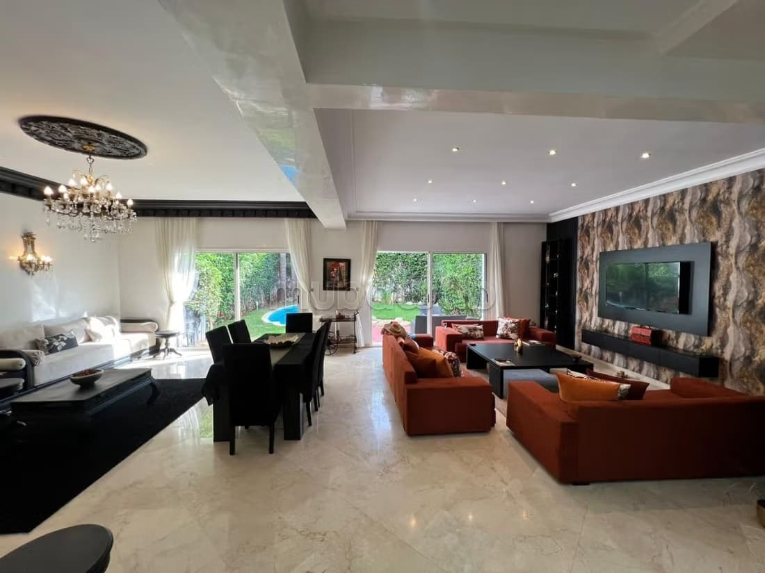 Villa a la location meublé a ain Diab 450000dh
