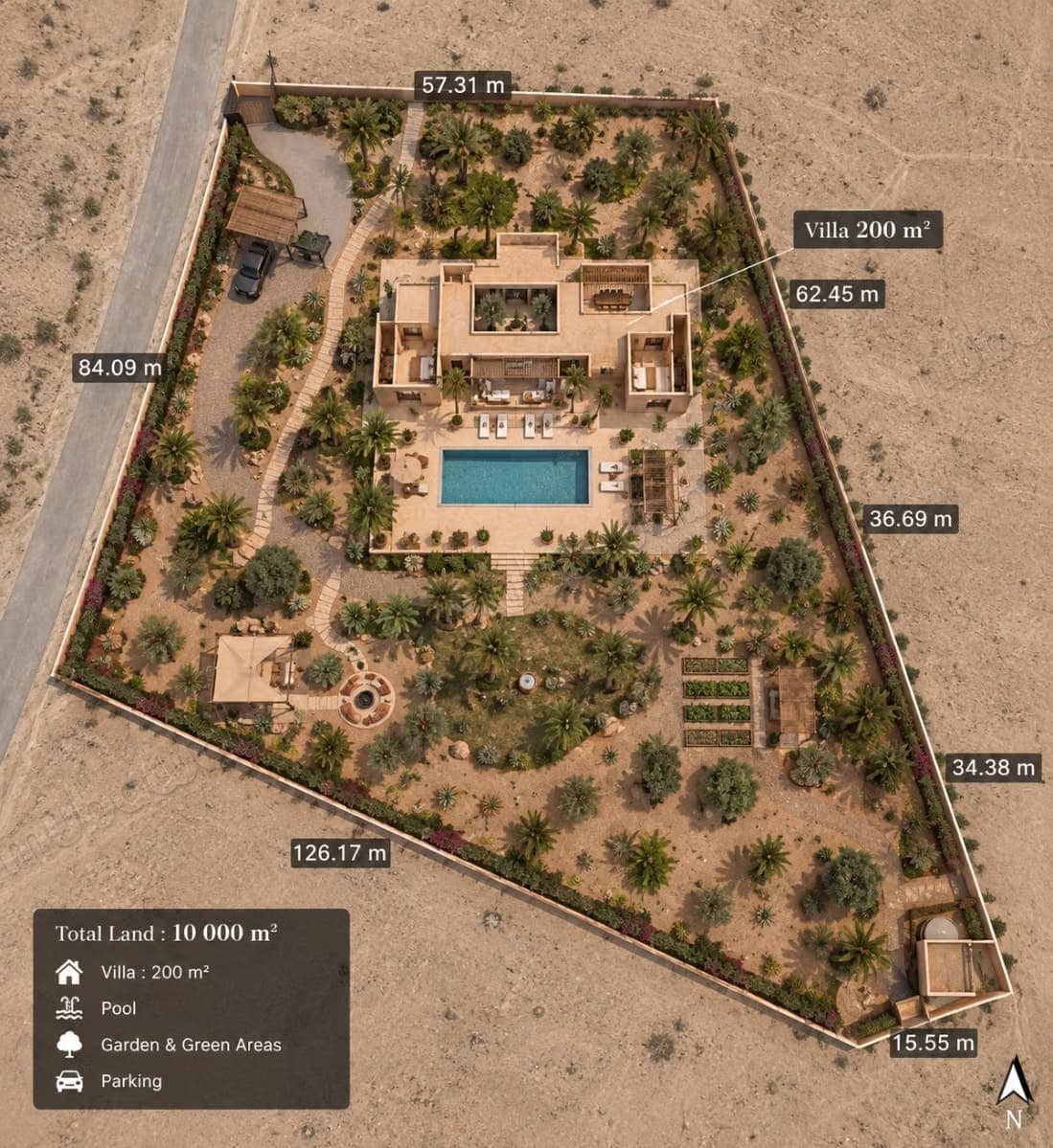 Terrain nu Villa 1 Ha 5 KM De Marrakech Vue sur l’Atlas