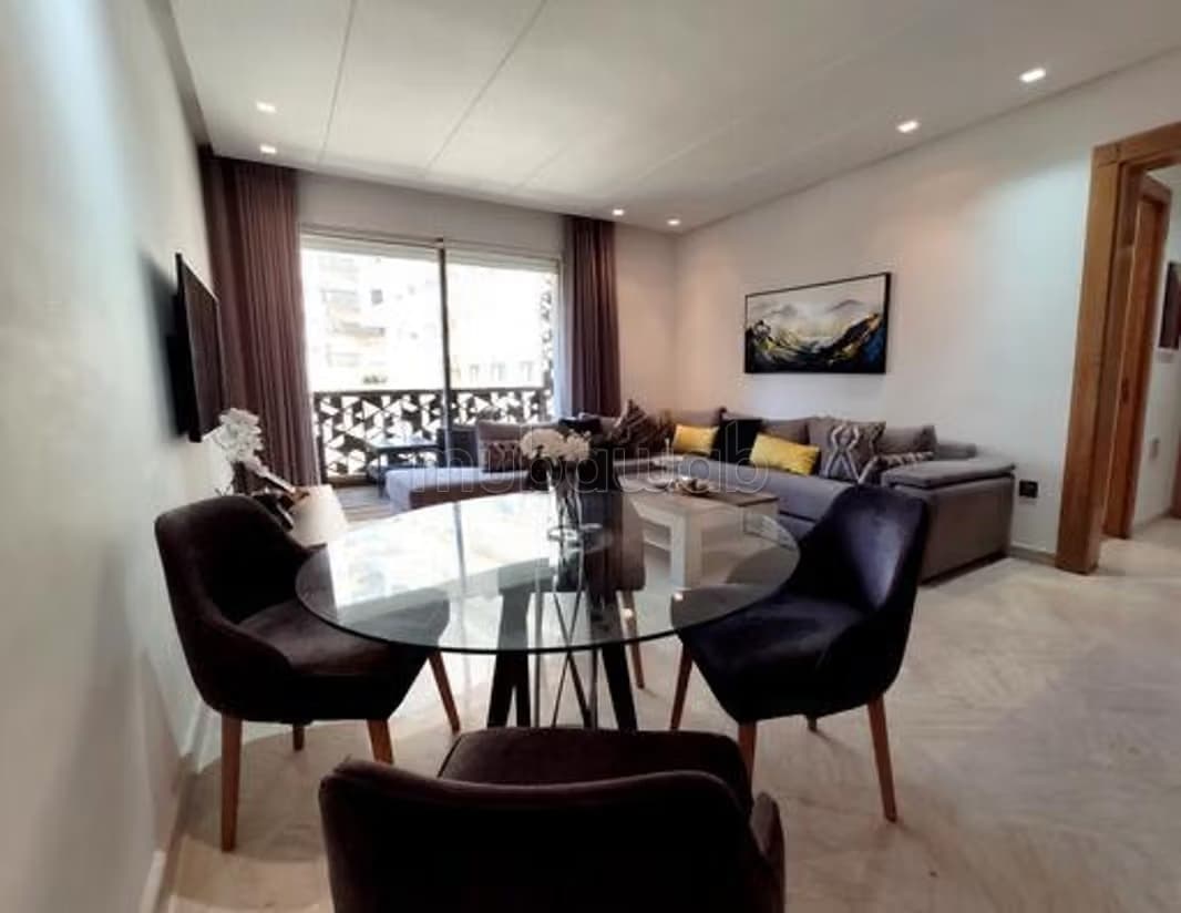 À louer – Appartement 2 chambres meublé résidence fermée