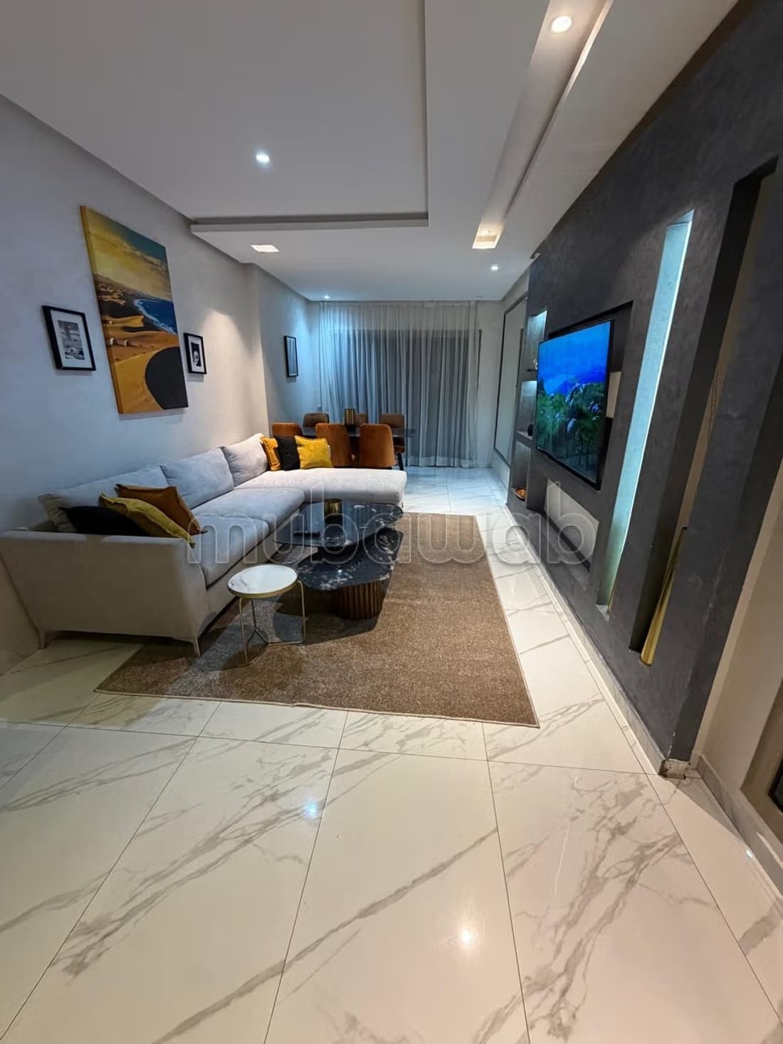 Location d'un appartement à Agdal. Surface de 78 m²