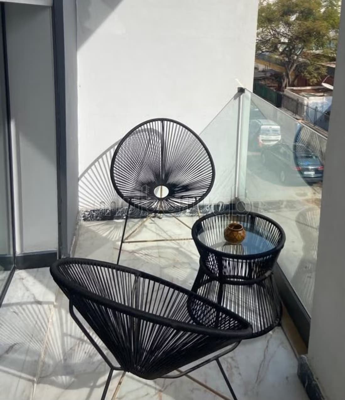 Studio meublé terrasse à louer à gautier