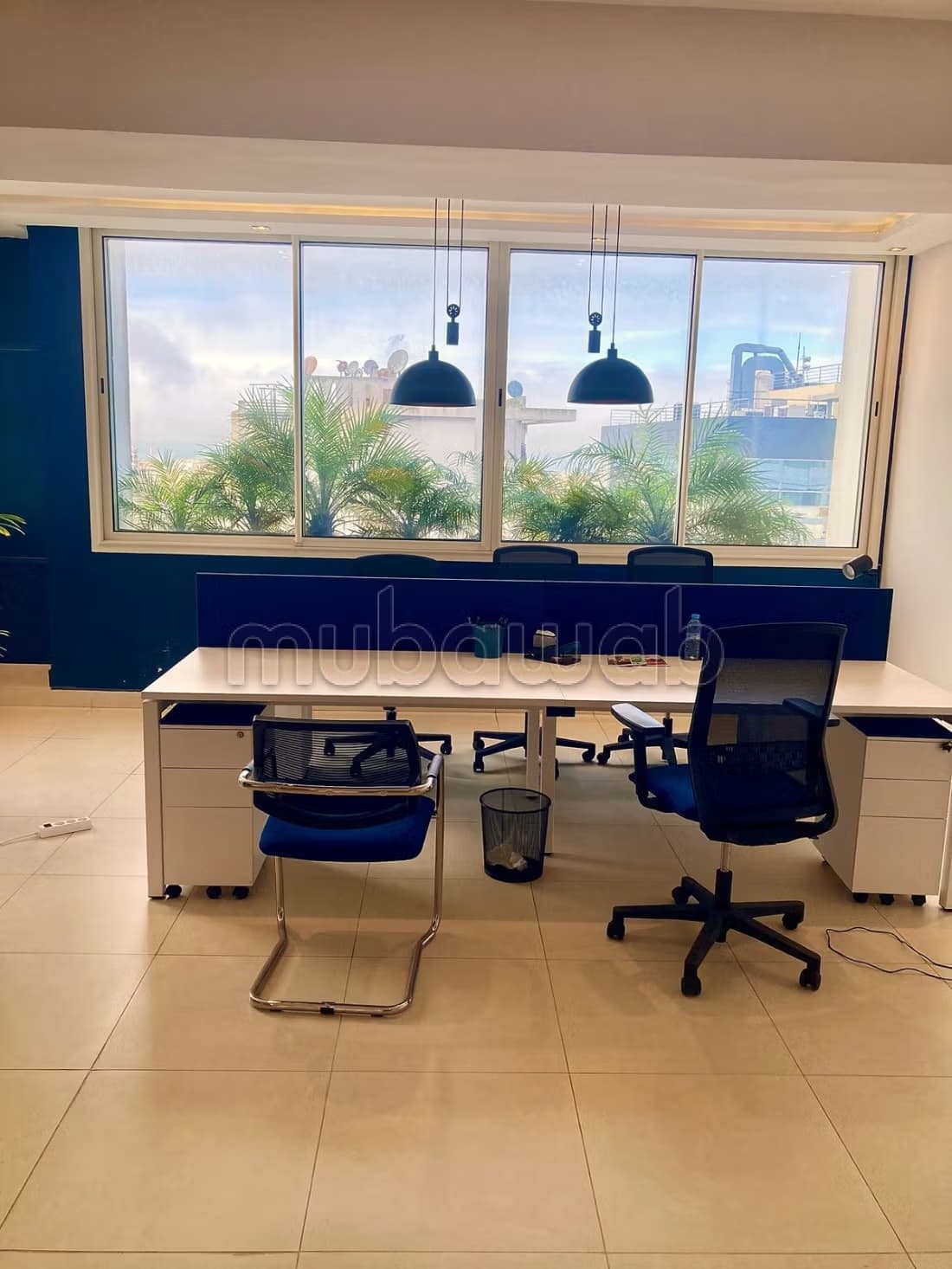 Bureau 170 m² vide ou meublé Bd d'Anfa