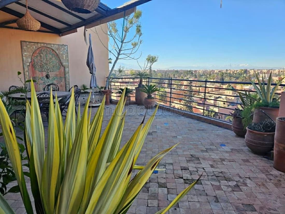3 chambres vide ou meuble avec grande terrasse
