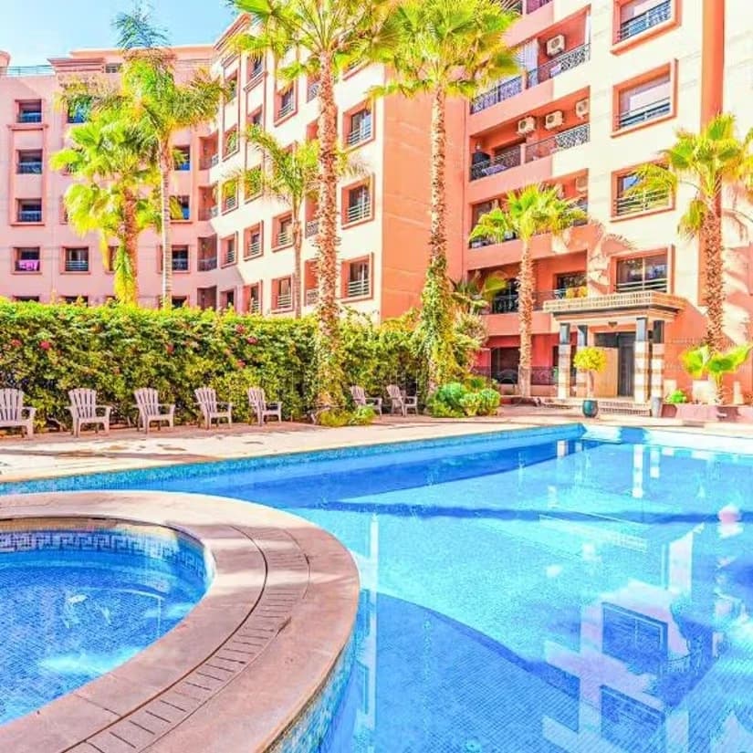 Appartement avec piscine à Hivernage. 1 chambre
