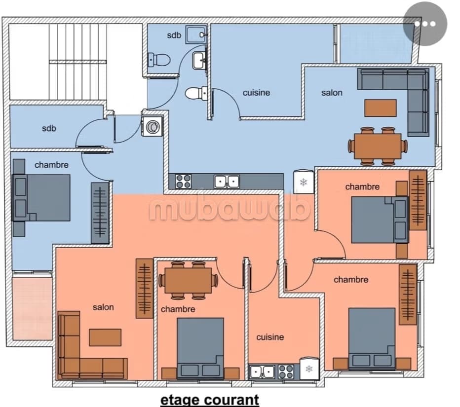 Appartements Hamza à réserver, deux façades de 64 mètres