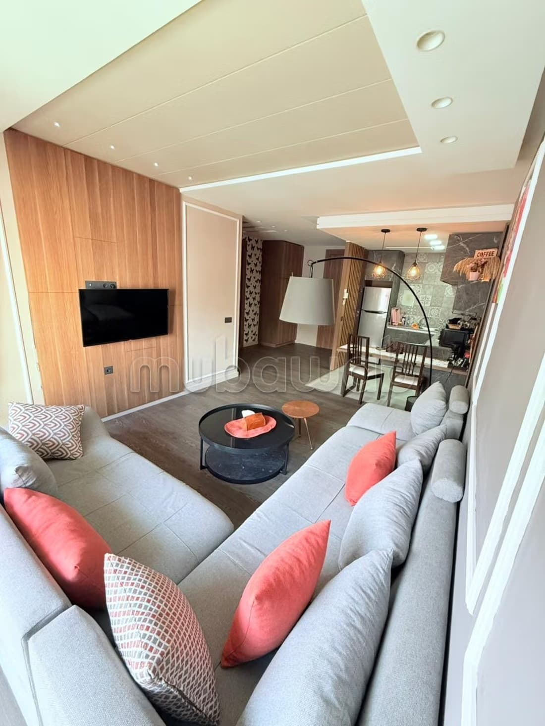 Location d'un appartement à Benjdia. 1 Pièce. Meublé