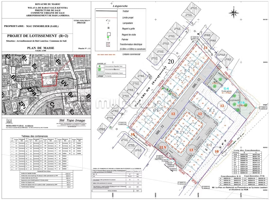 Beau terrain à la vente à Bab Sebta. Superficie 93 m²