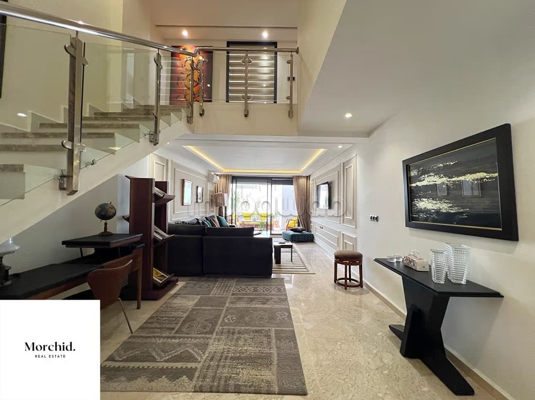 Duplex a louer meublé avec terrasse quartier les hôpitaux