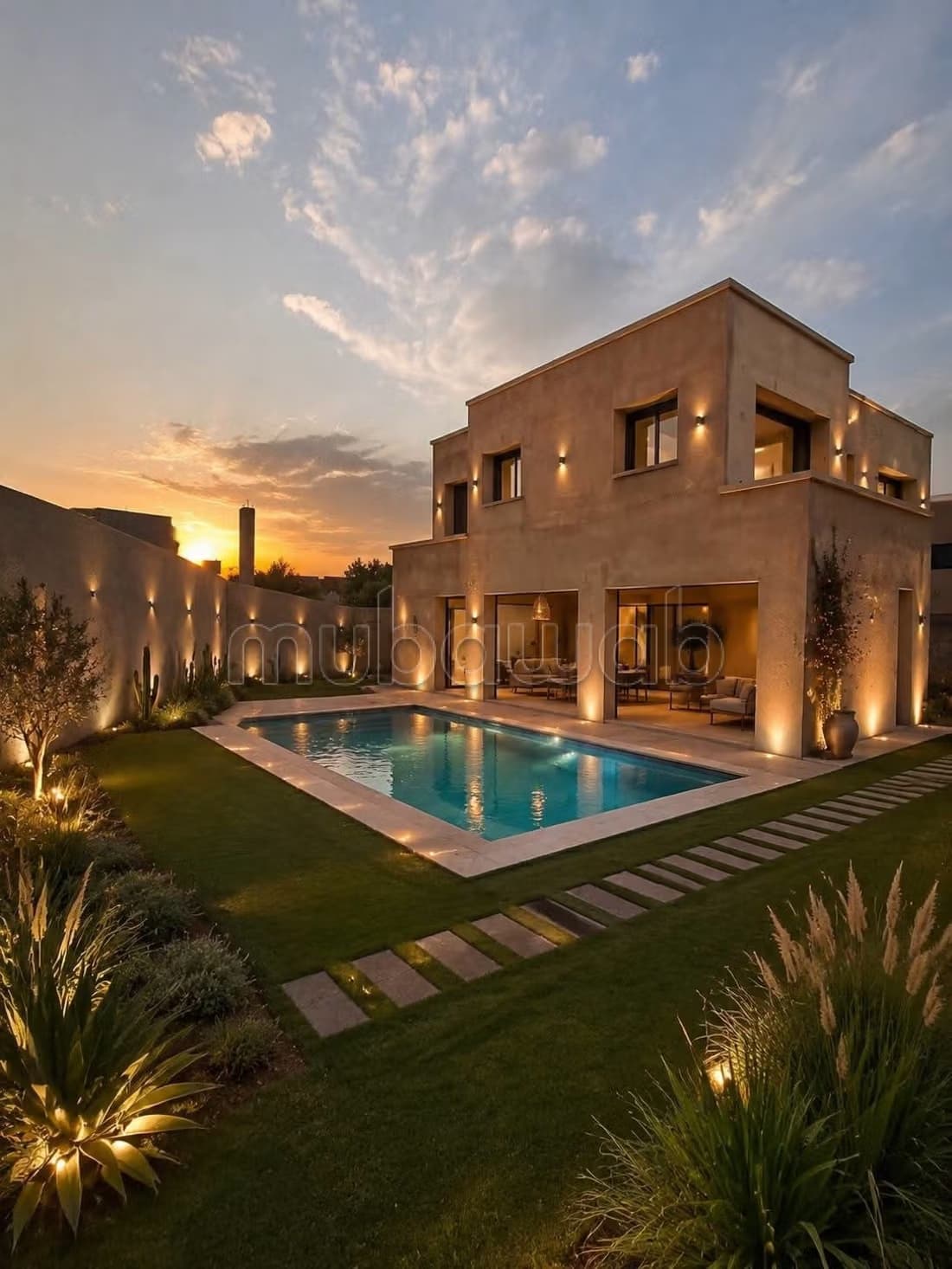 Villa de luxe à vendre à Ghazoua. Superficie 670 m². Terrass...