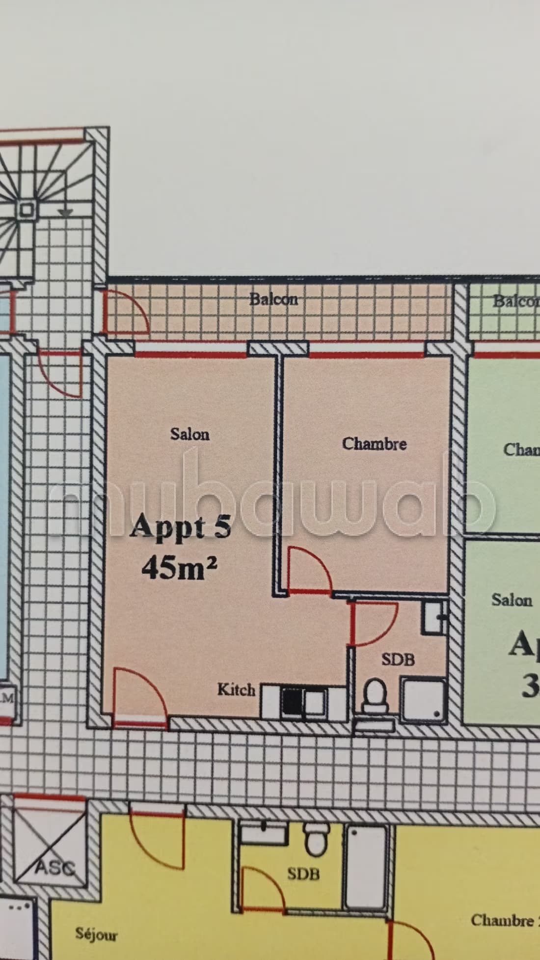 Magnifique appartement à vendre sur la route nationale d'Asi...