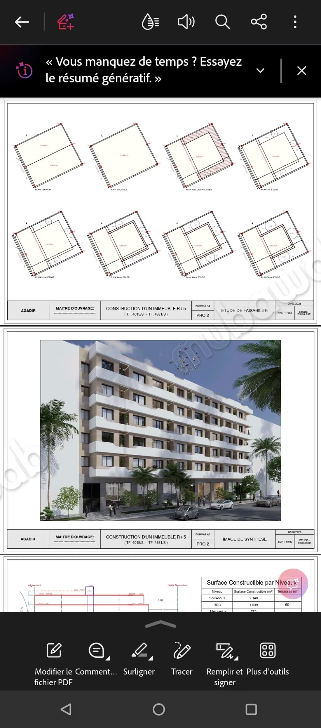 Terrain 2 140 m² projet immobilier R5 Agadir