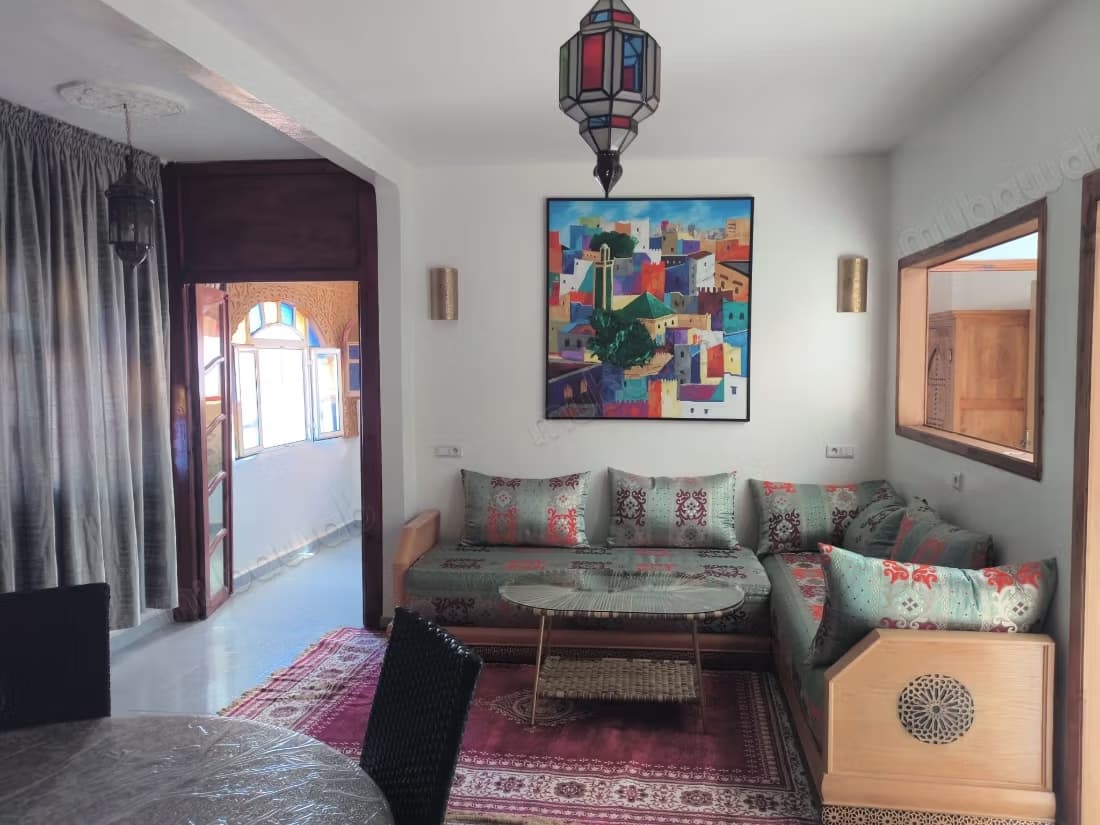 Superbe maison à louer à Les Oudayas. 1 Pièce. Meublé