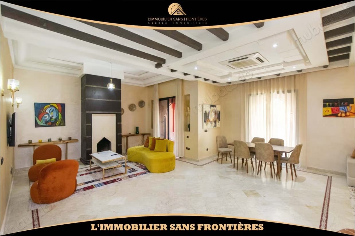 Villa meublée Route de Fès – terrain de 300 m², 3 chambres...