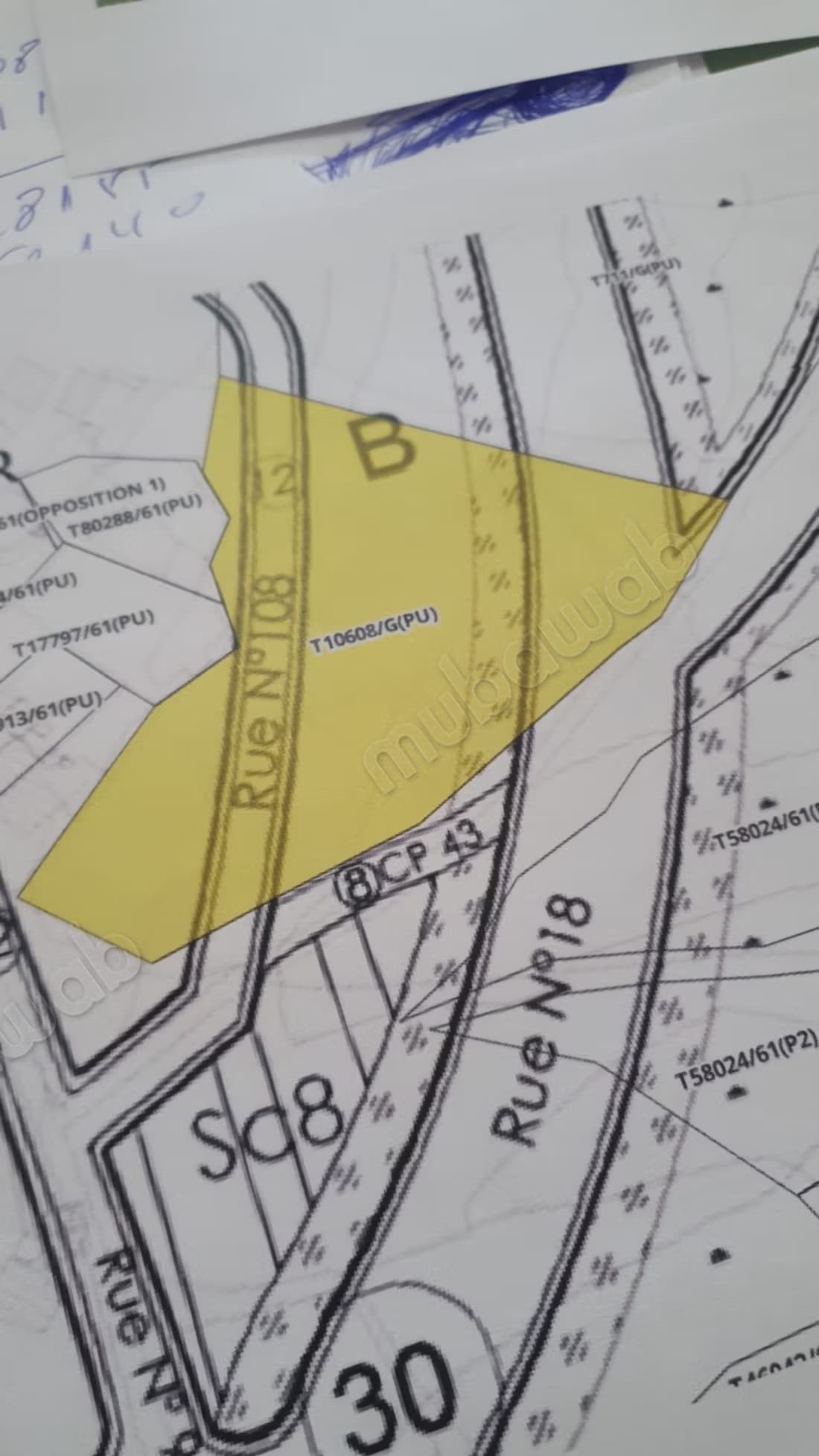 Vente terrain à Manar. Surface totale 7812 m²
