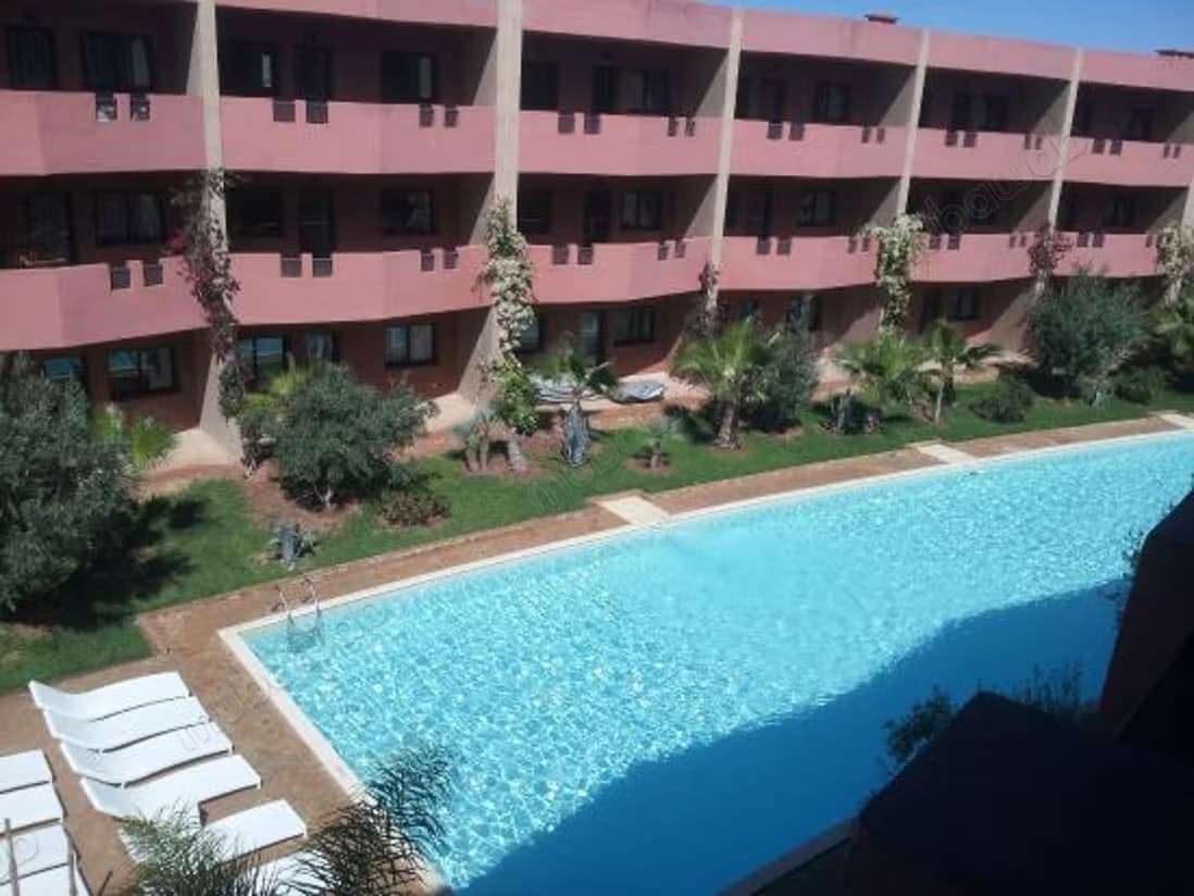 Appart meublé terasse résid piscine route Casa