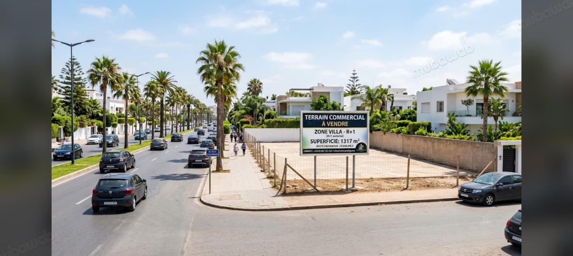 Terrain commercial vente à Longchamps Hay Al Hanâa