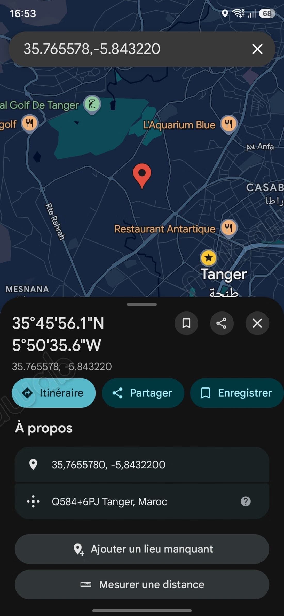 Vente de terrain à Moujahidine. Surface totale 268 m²