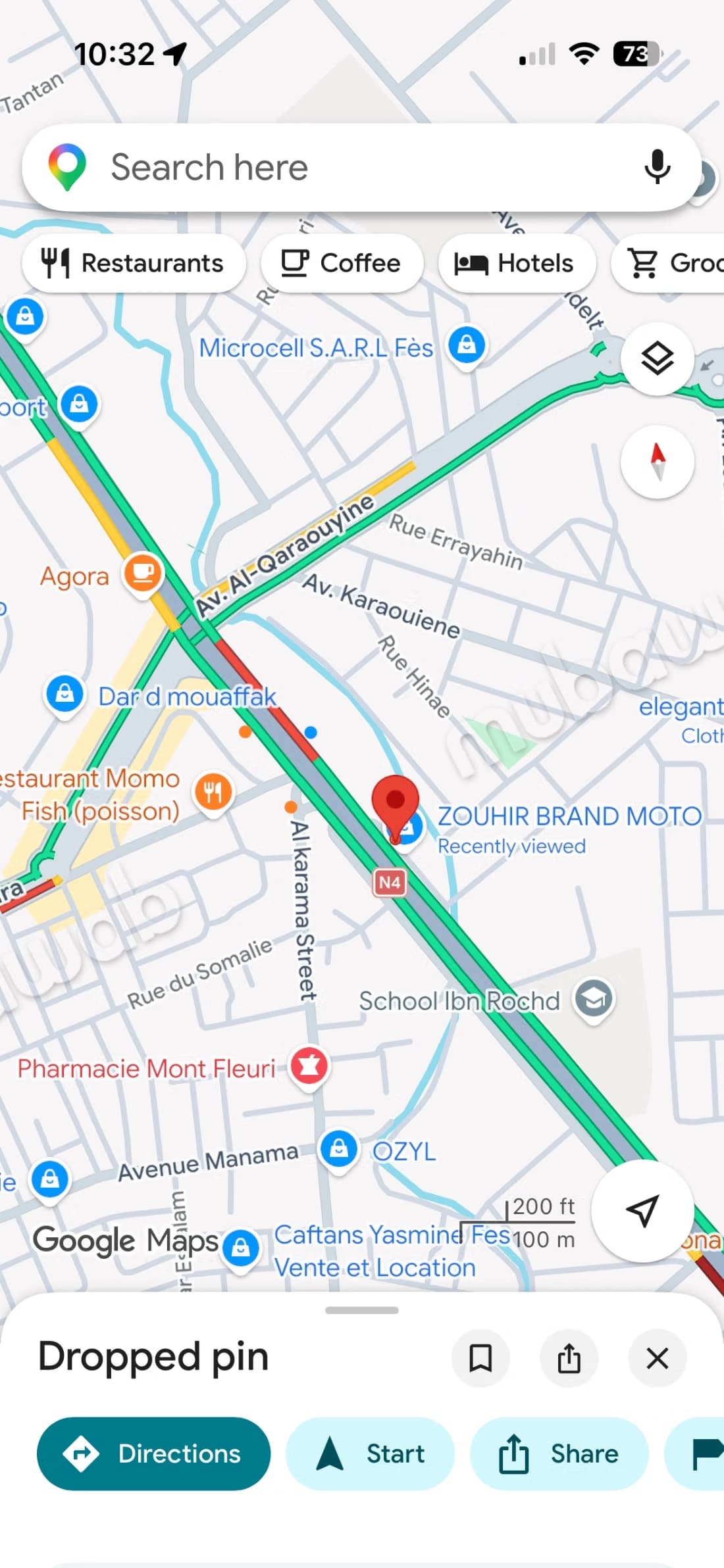 Local commercial de 29 m² – Route de Sefrou, Narjis, Fès