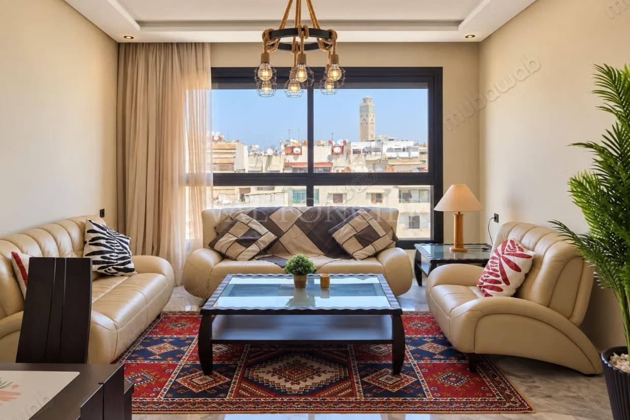 Location appartement meublé 2chambres avec grande terrasse ...