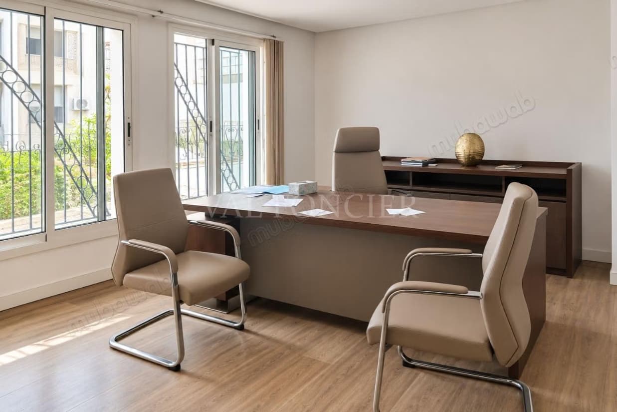 Location Bureau de standing 82m2 aménagé Racine, Casablanca