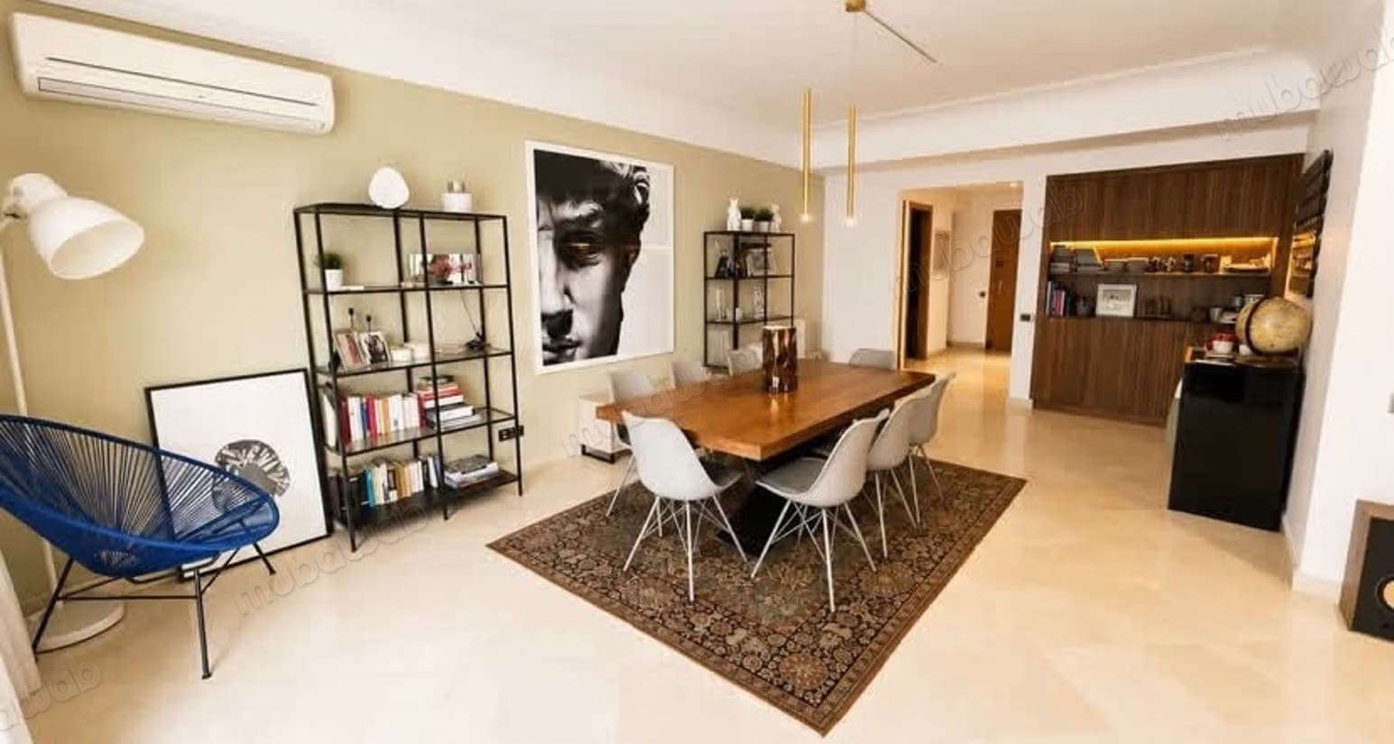 Superbe appartement meuble de 3ch à Gauthier à louer
