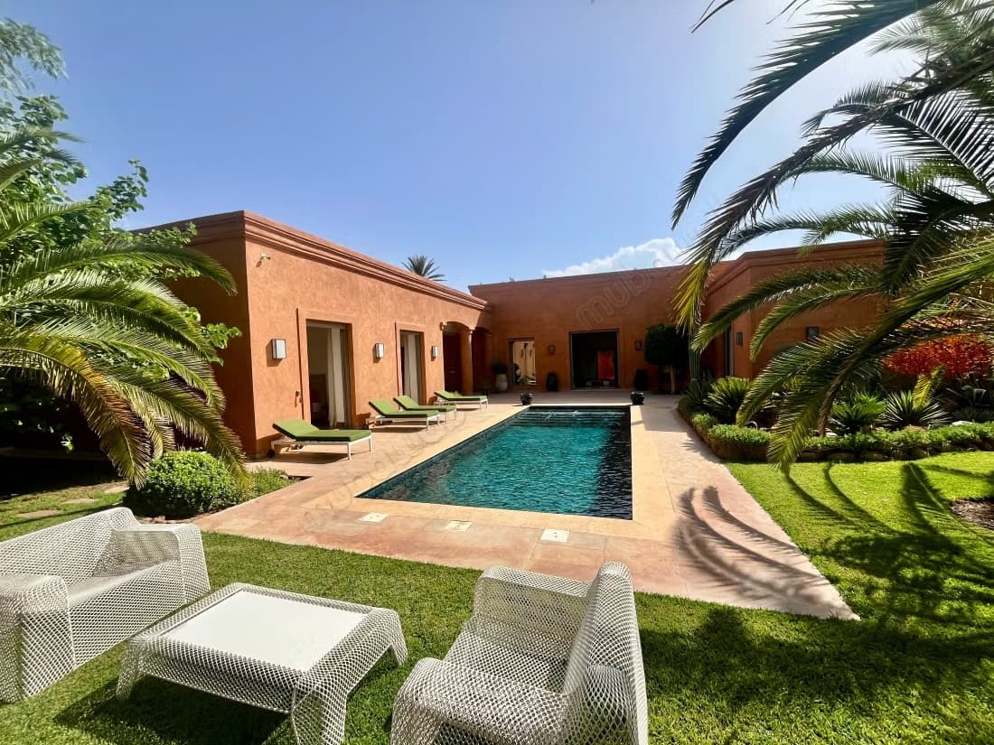 Sublime villa de plain pied sur golf, Marrakech