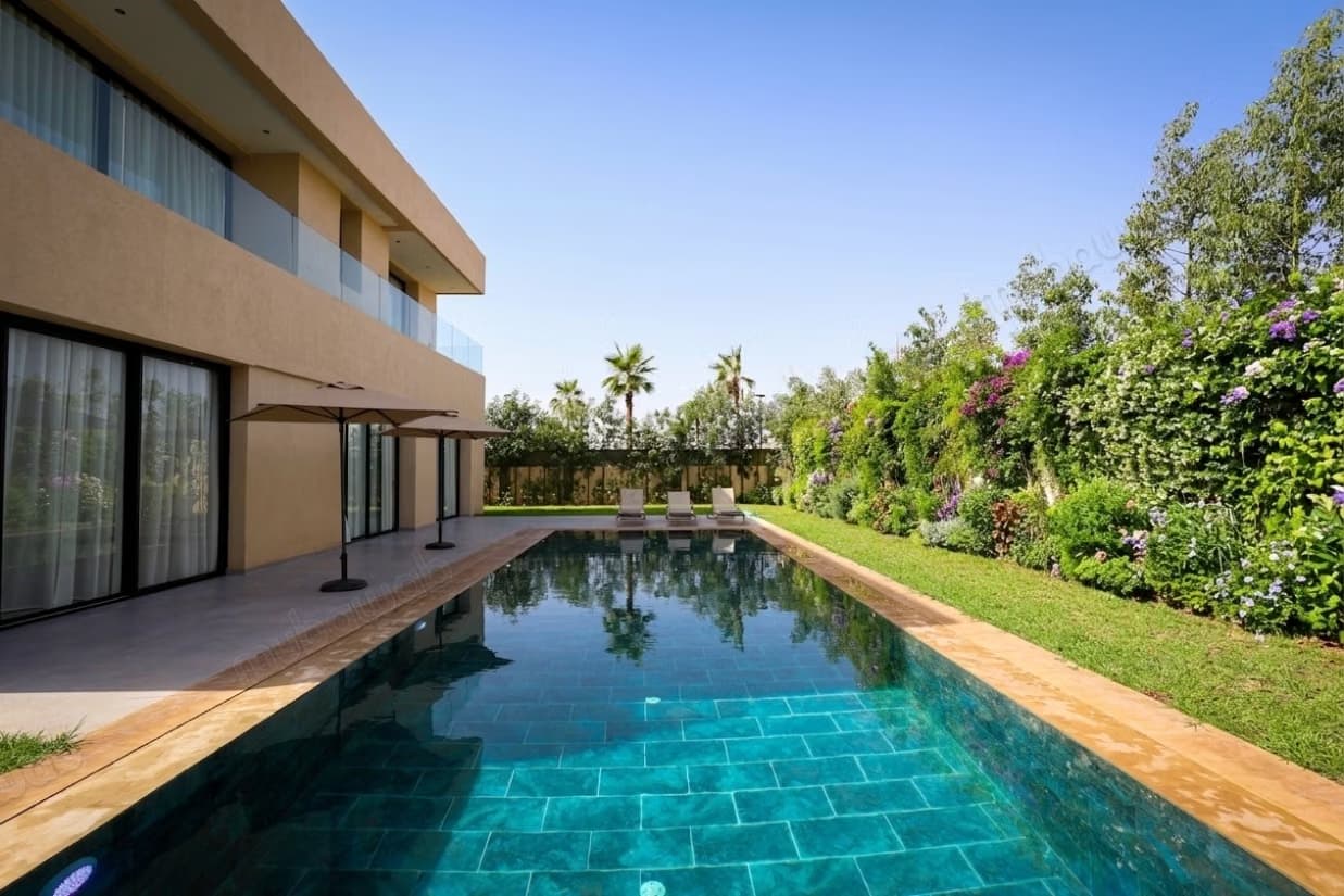 Belle villa grand jardin piscine km7 Rte ourika