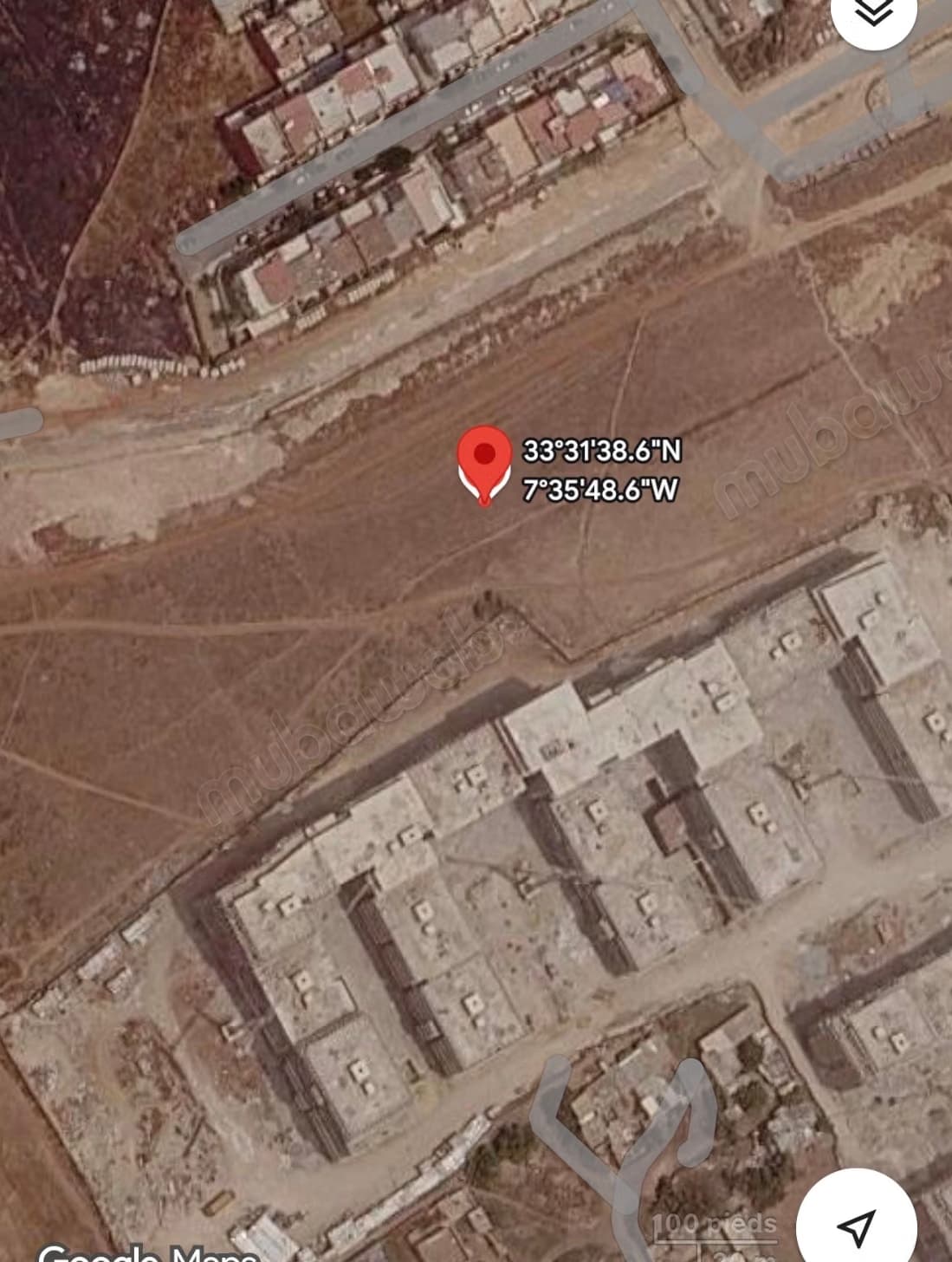 Beau terrain à la vente à Ain Chock. Surface totale 10200 m²