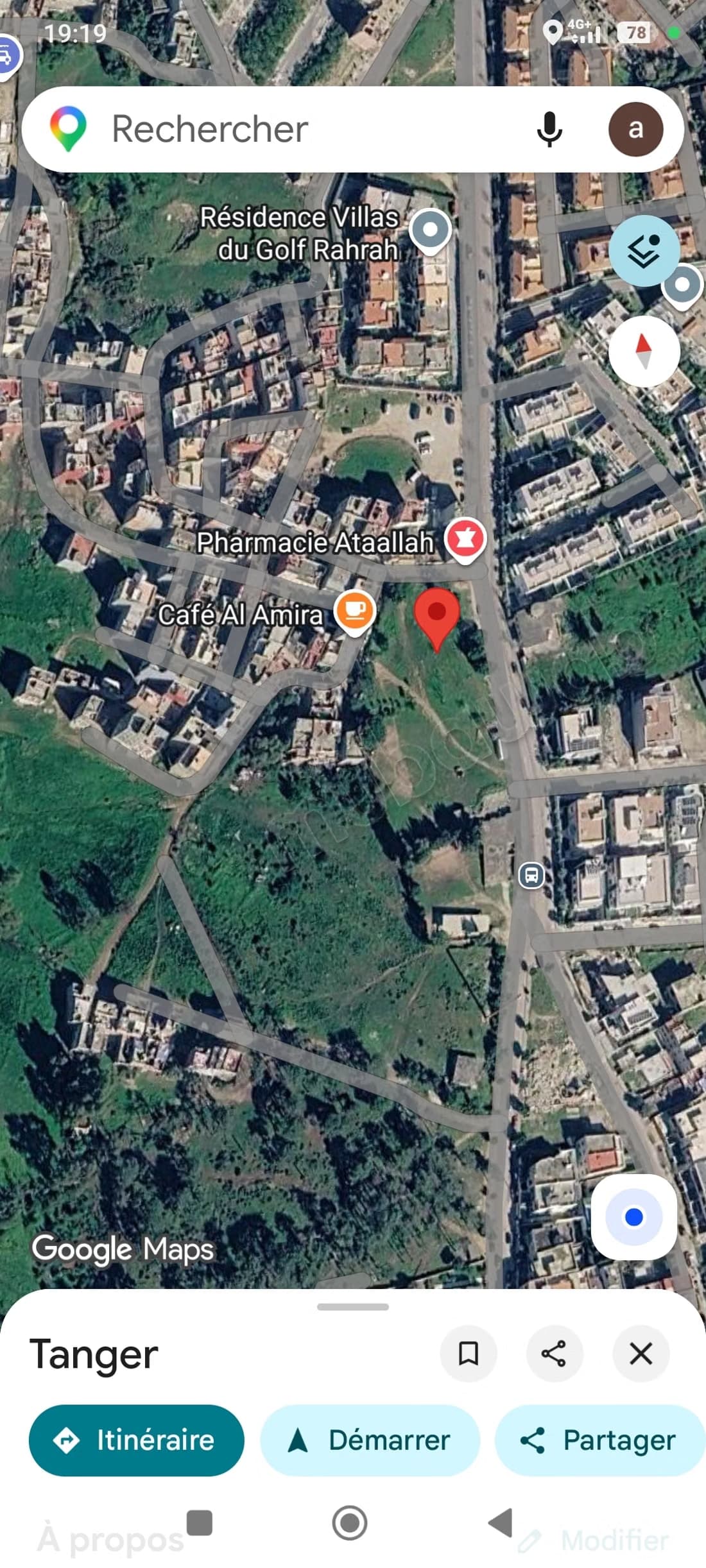 Terrain vendre 6400 mettre carré zone A2 autorisé