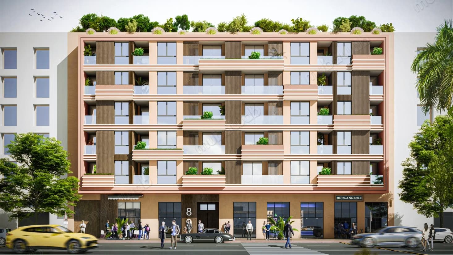 Vend appartement à Gueliz Extension. Surface de 74 m²