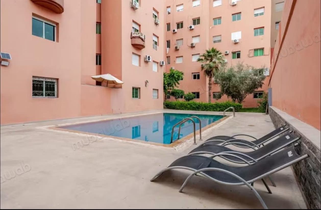 Appartement à louer avec piscine guéliz