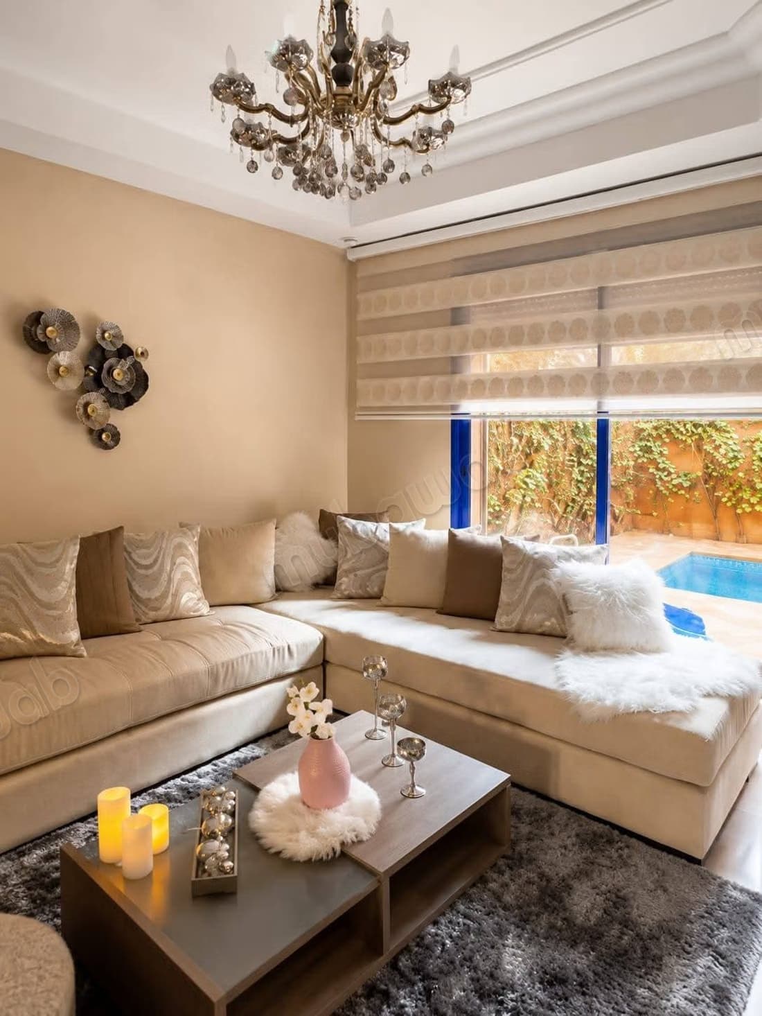Location villa de luxe à Route Casablanca. 3 chambres. Meu...