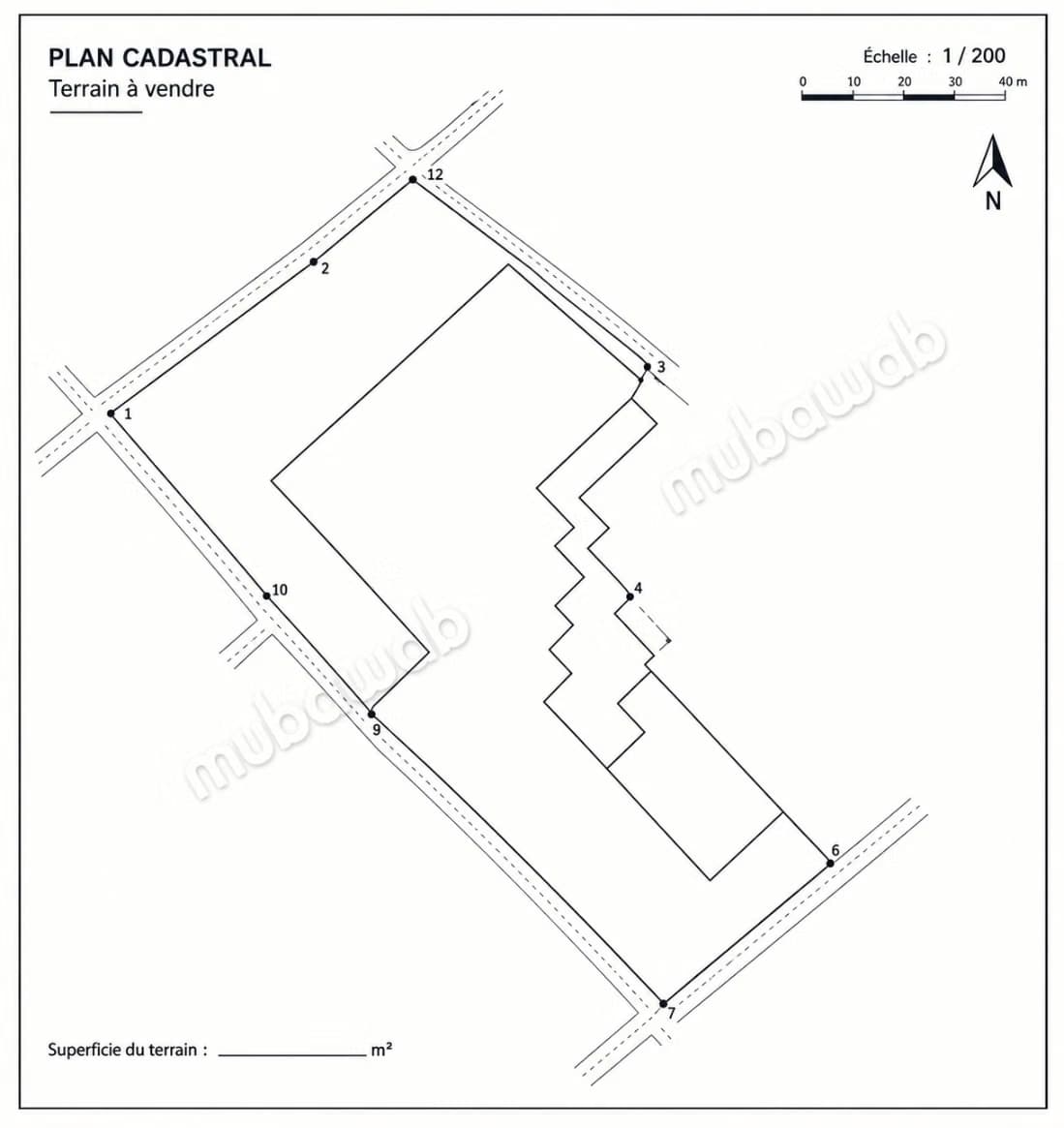 Terrain à vendre 1120m2 – biranzarane, r5 autorisé