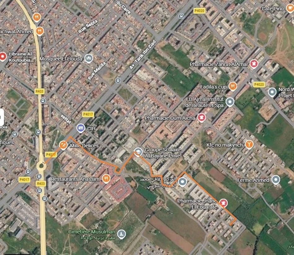 Terrain de 342m2 pour villa jumelée