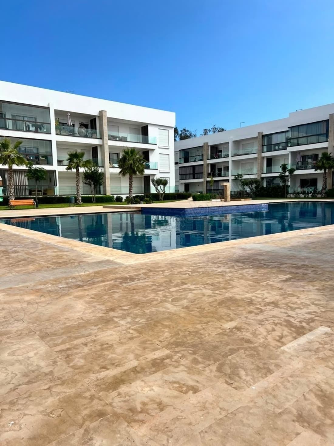 T3 90m² 2 chambres residence piscine