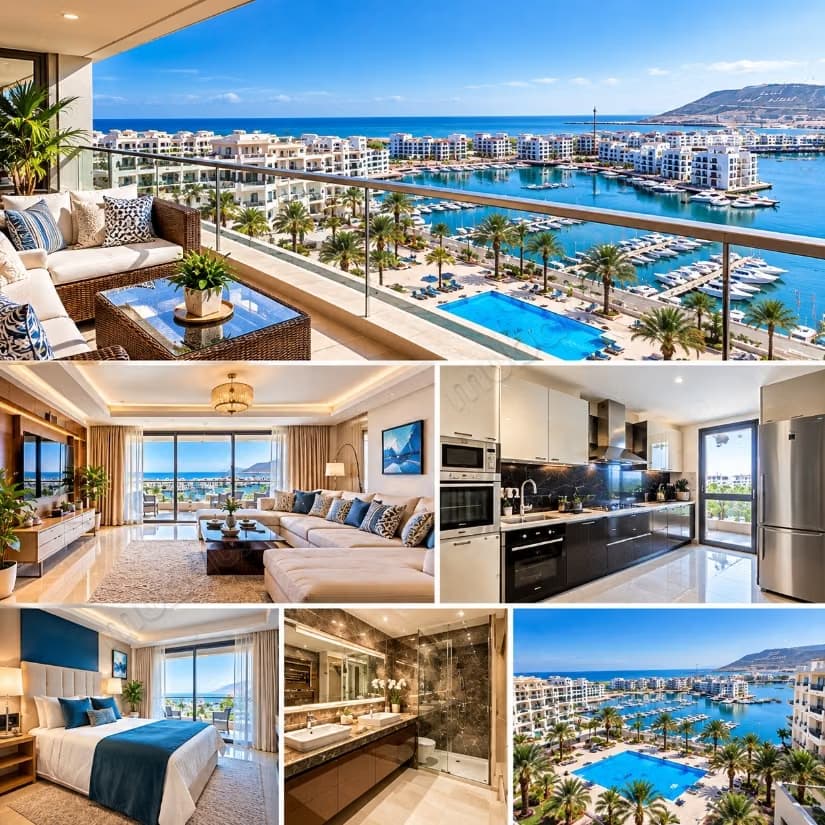 A vendre appartement Vu Mer a Marina agadir