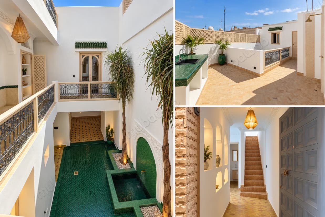 Riad 3 chambres rénové avec soin Bab Doukkala
