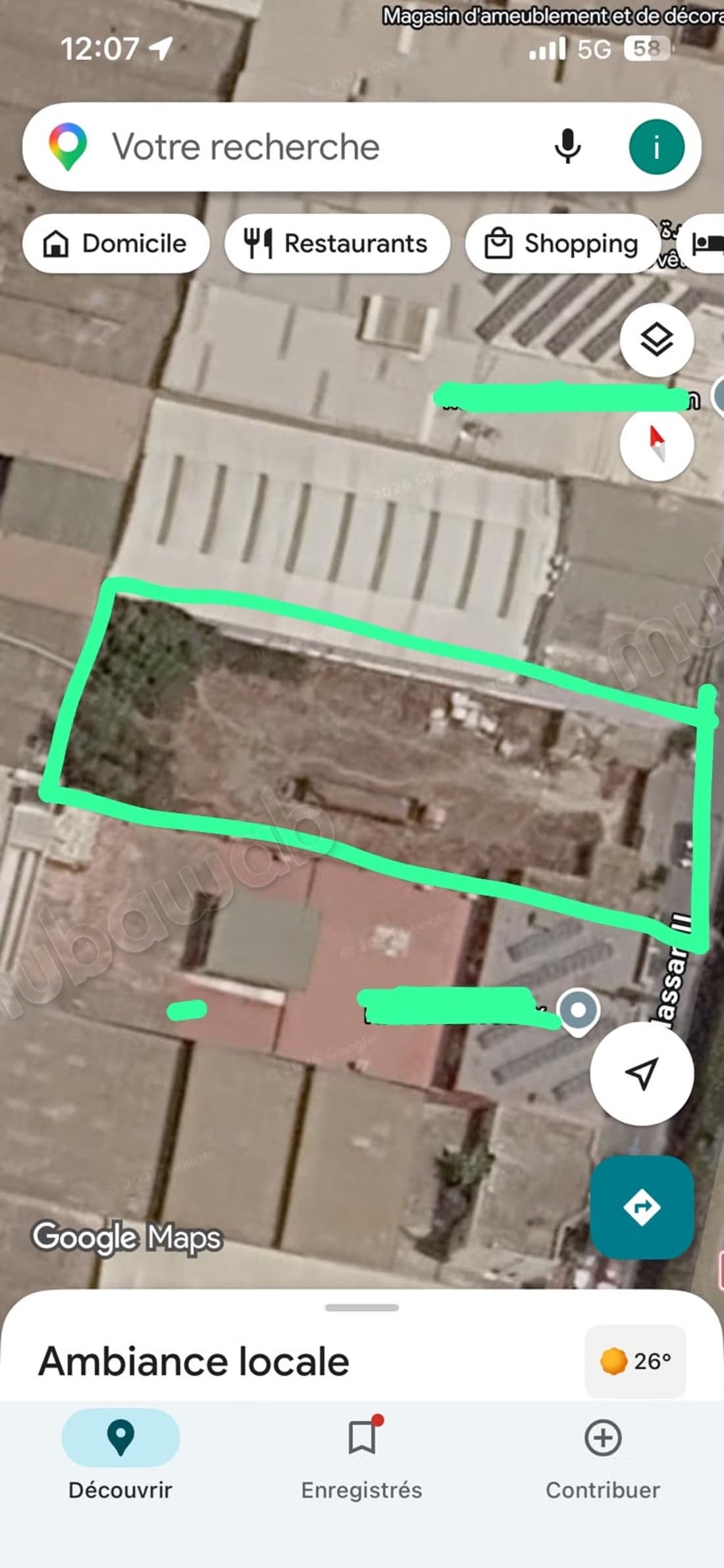 Terrain industriel r3 a la vente zone vita