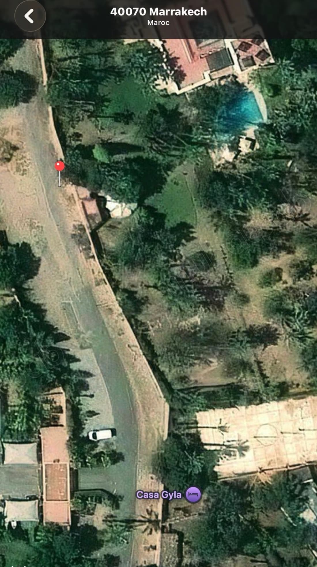 Vente terrain à Ennakhil Palmeraie. Surface totale 10000 m²