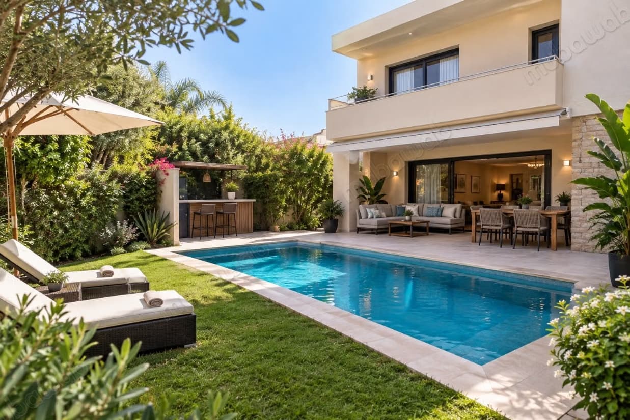 Somptueuse villa meublée à louer laymoun