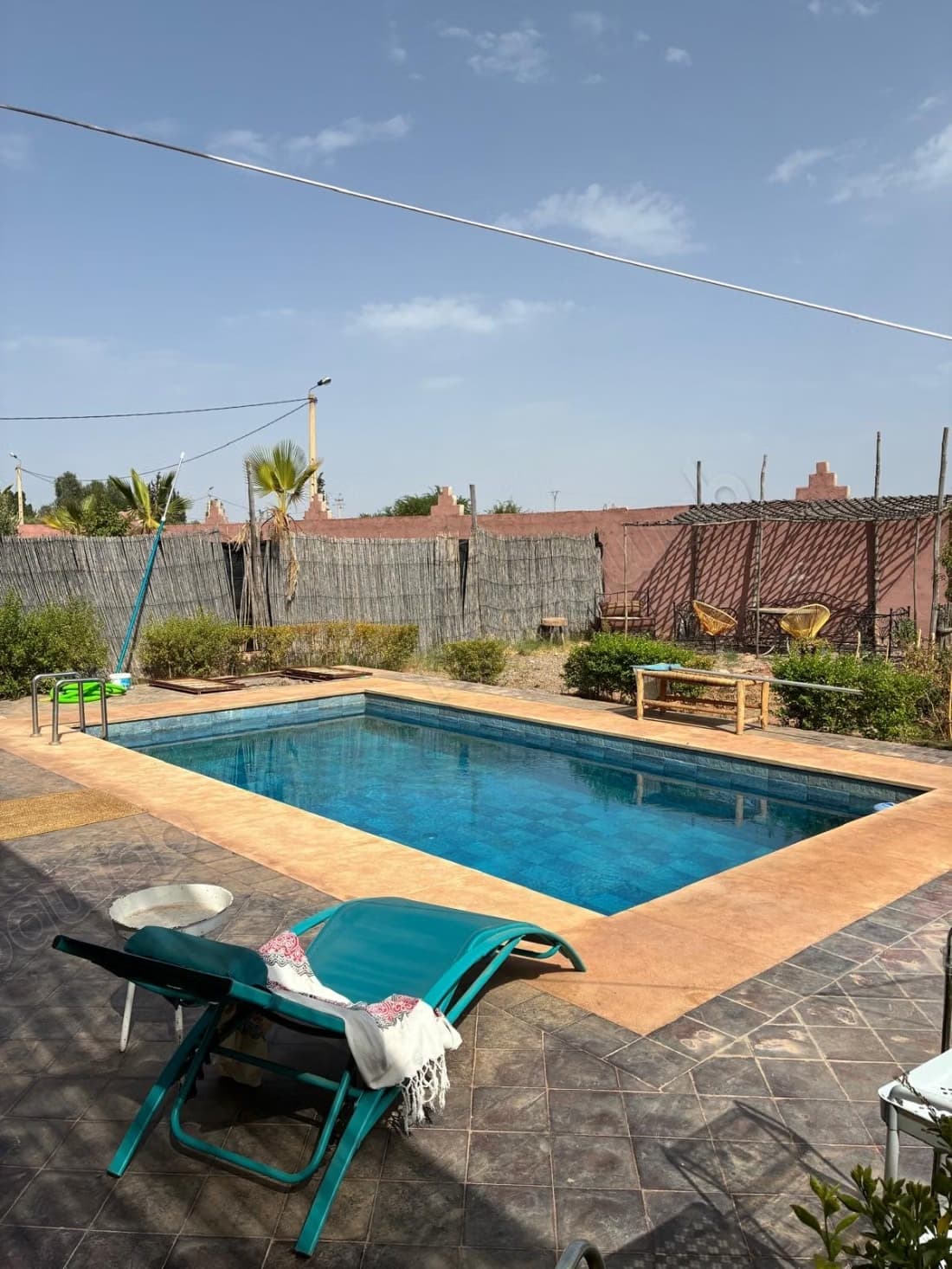 Maison meublée avec piscine et vue sur atlas route de Fès