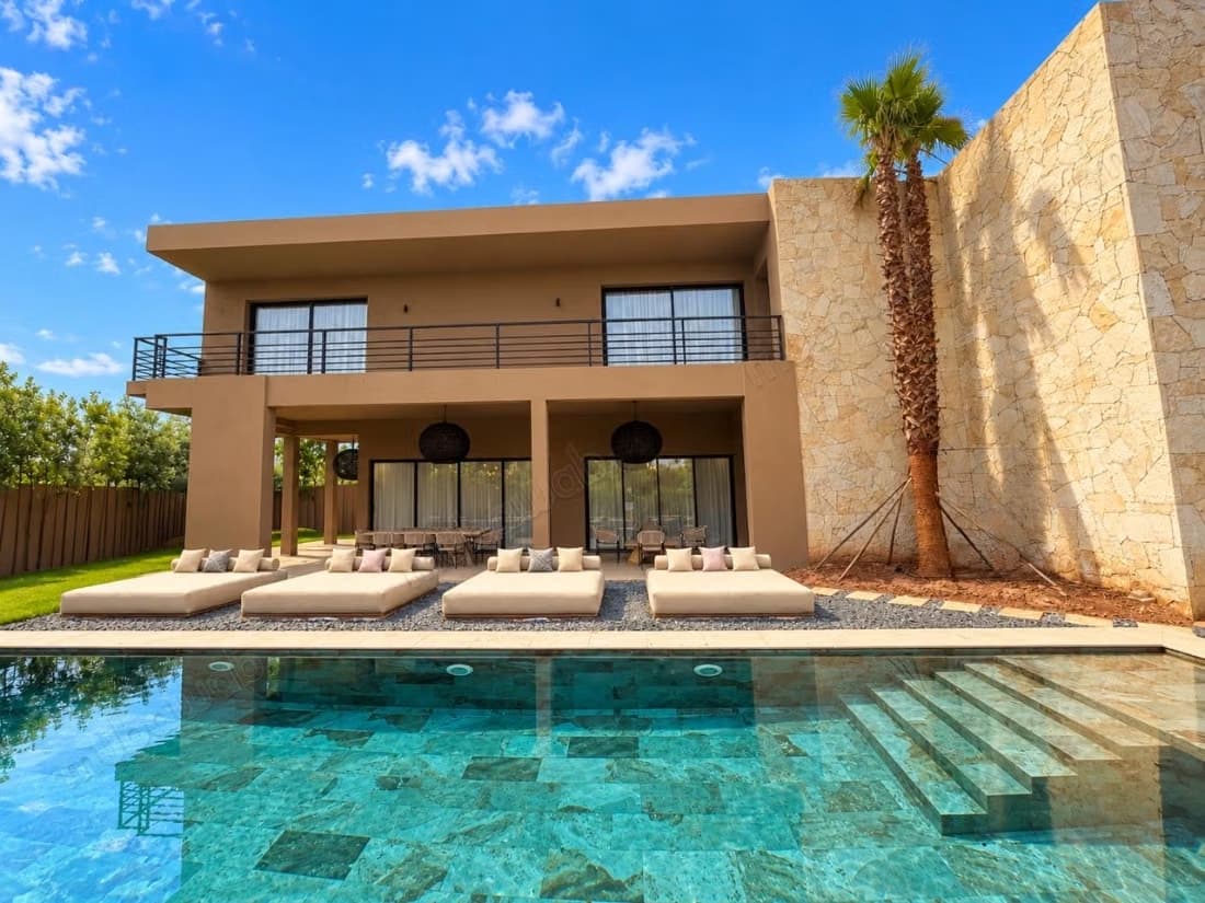 Amelkis: Somptueuse villa à vendre meublée, 5 Suites, Ch du...