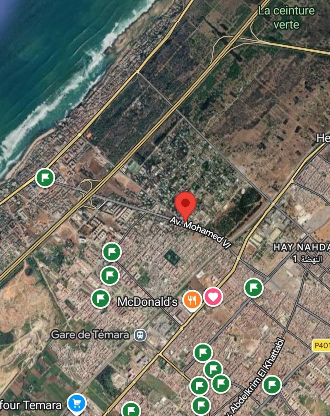 Opportunité rare: terrain d'angle de 3 186,42 m² – Avenue Mo...
