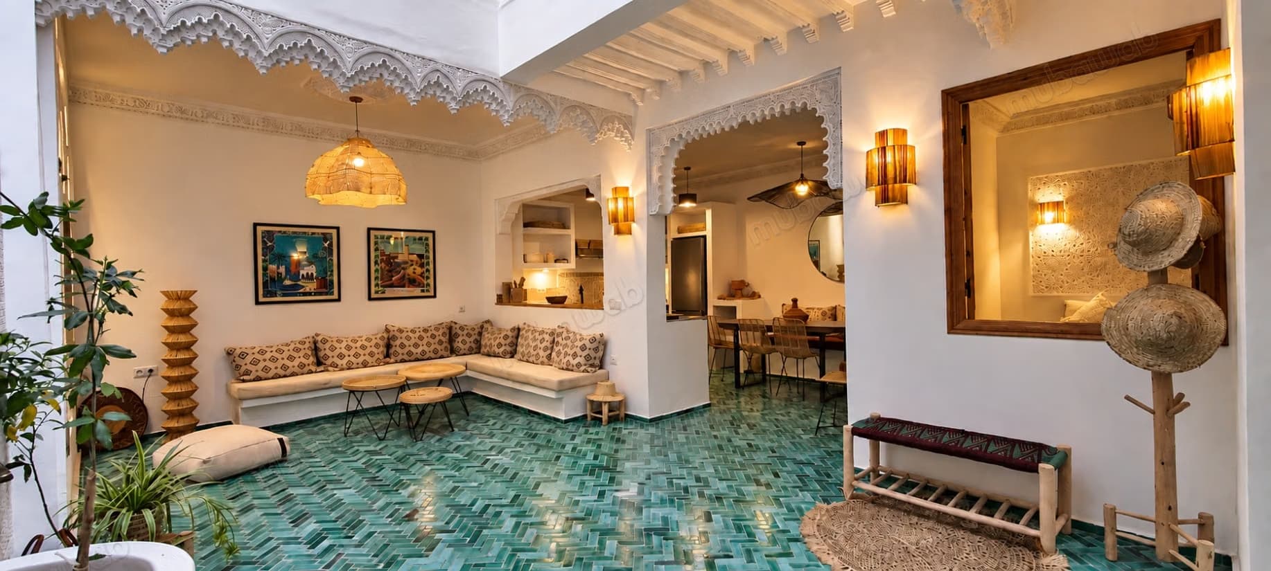 Riad rénové 4 chambres avec bassin – Bab Doukkala