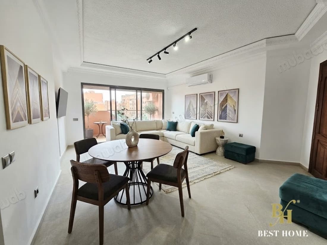 Appartement meublé à louer à Guéliz