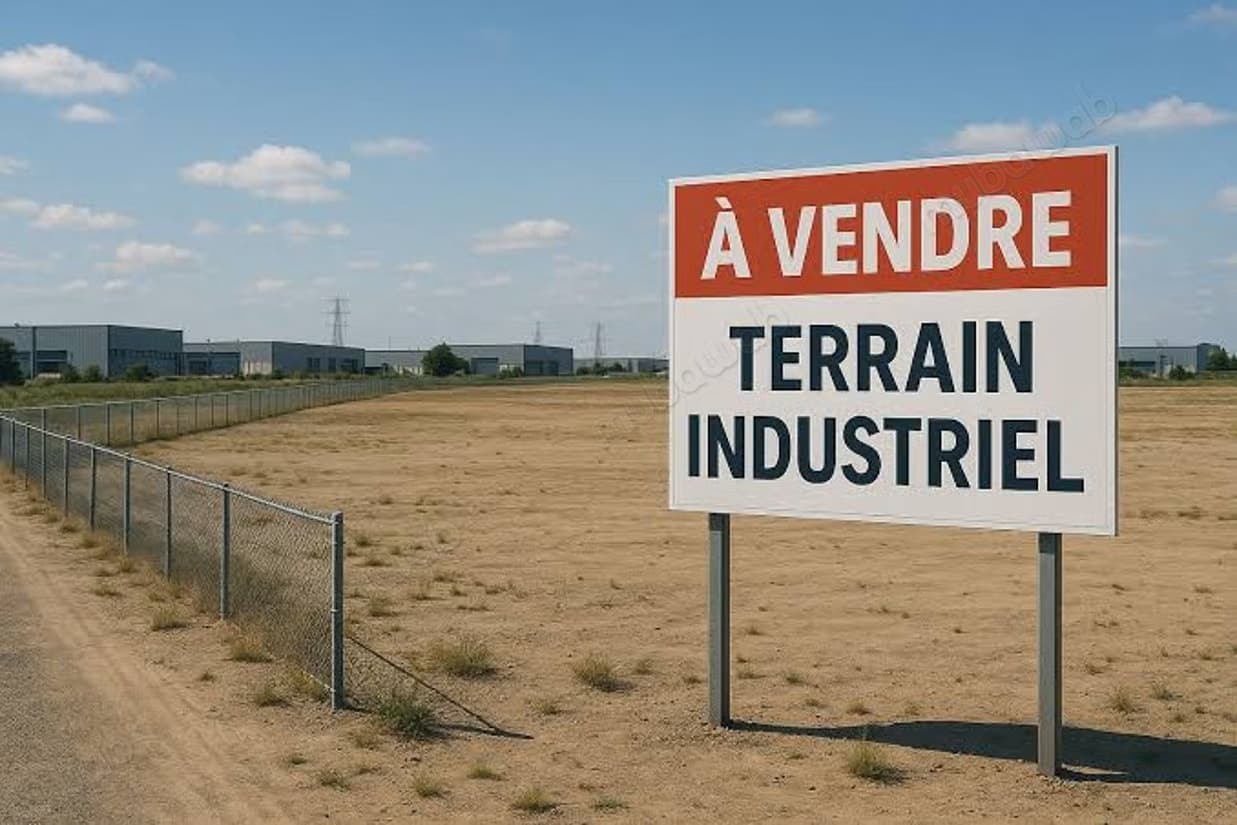 Terrain en vente zone industrielle. Superficie 10 hectares