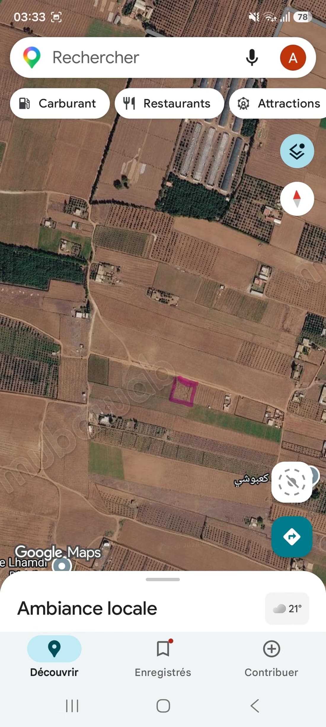 Terrain a vendre