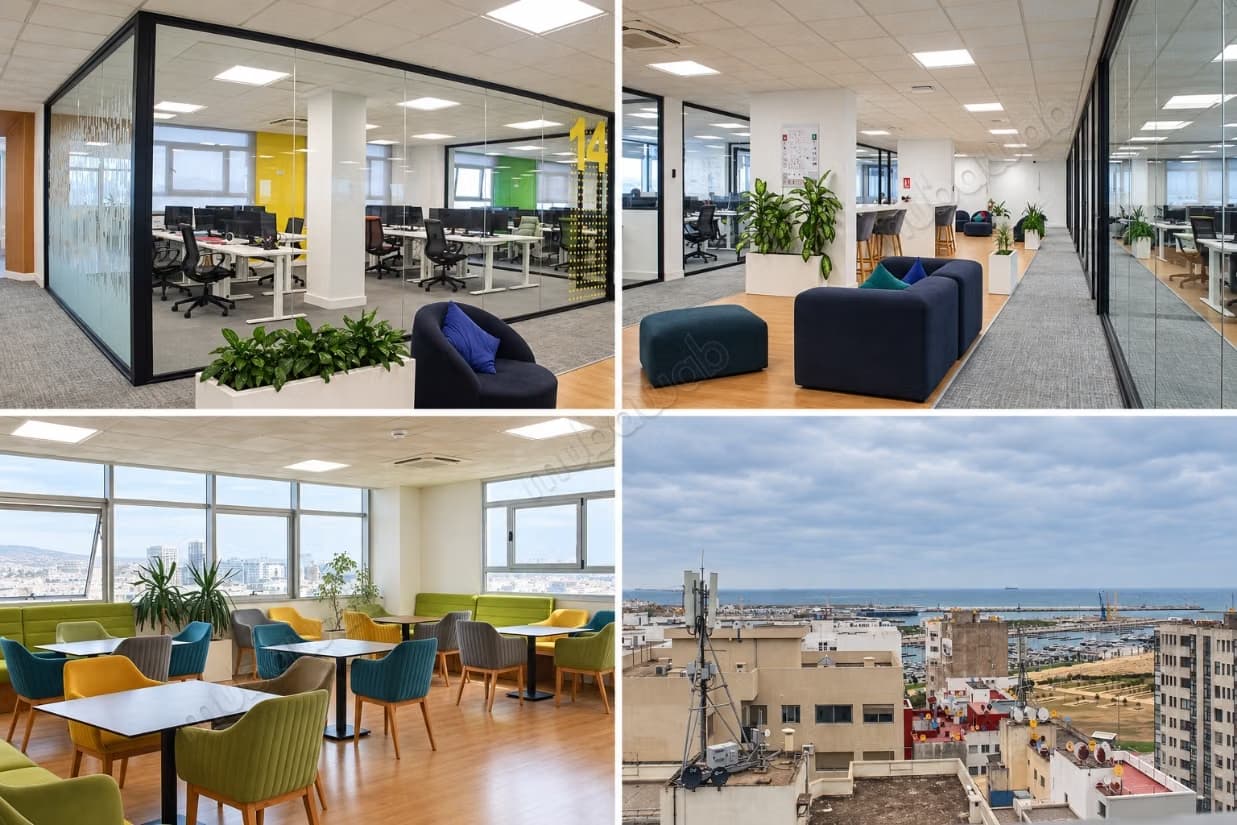 Bureaux équipés en sous location à Tanger